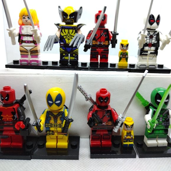 Deadpool custom designed set of 8 - Picture 1 of 10